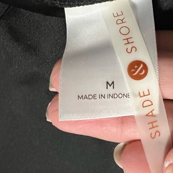 NWT Shade & Shore Women's 1pc Swimsuit tie back adjustable-medium - Picture 7 of 13